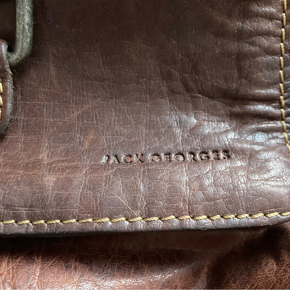 Jack Georges Leather Shoulder Bag - Picture 3 of 9